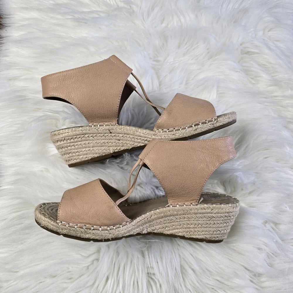 Eileen Fisher Agnes Espadrille Wedge Sandal Size 9